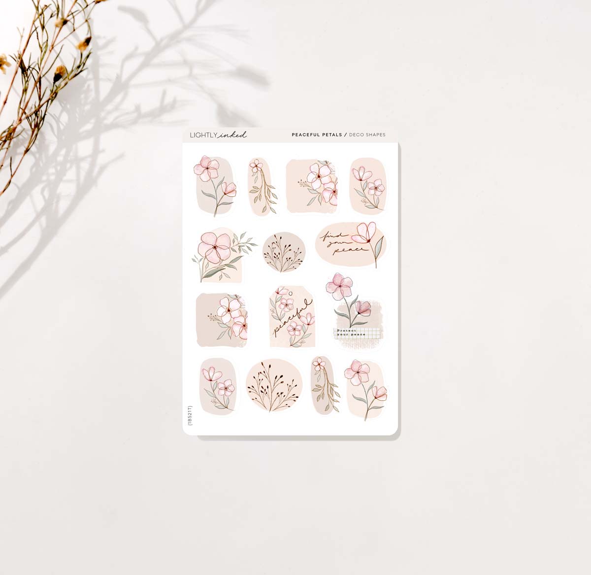 Peaceful Petals - Deco Shapes
