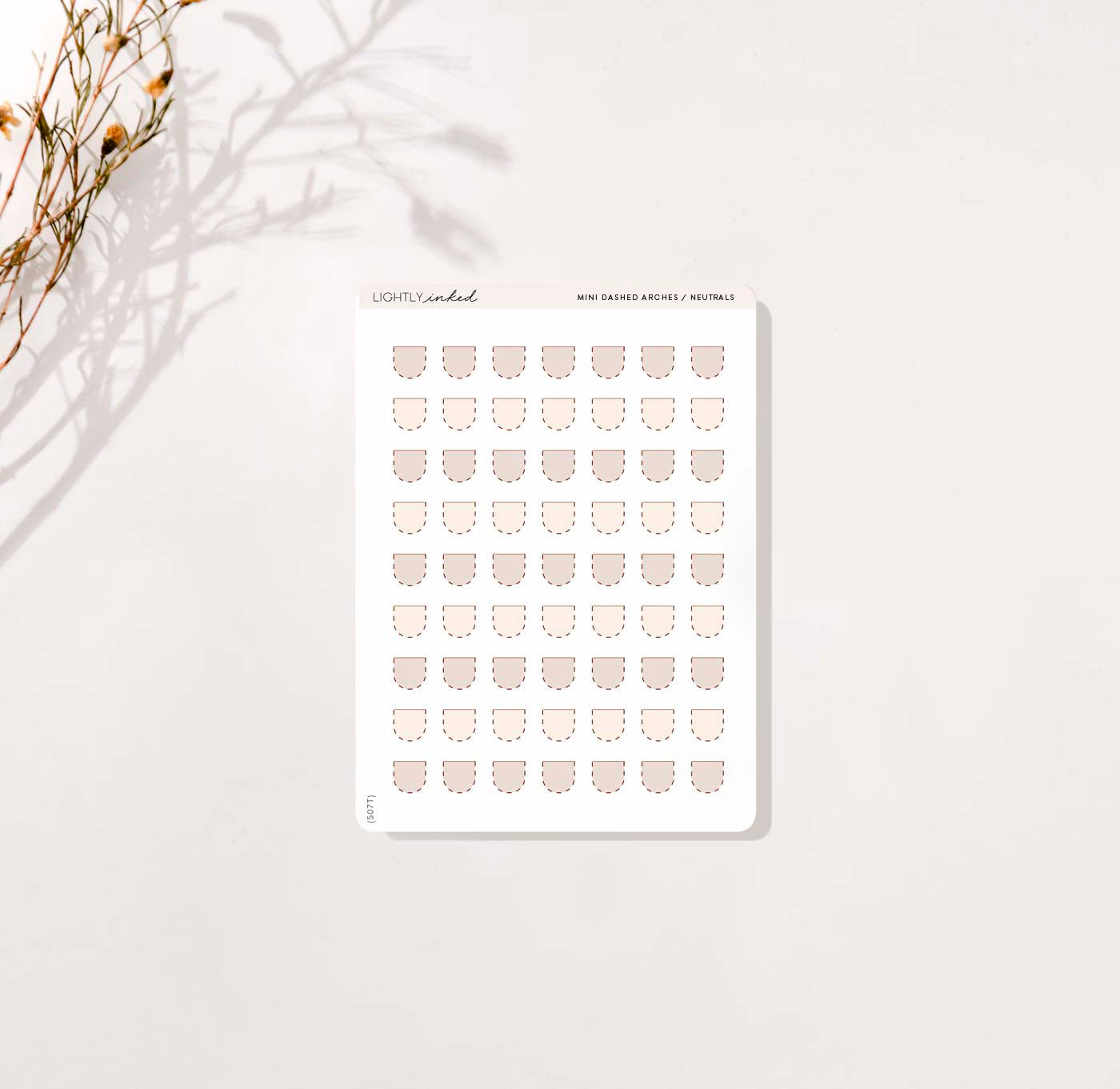 Mini Dashed Arches / Neutrals