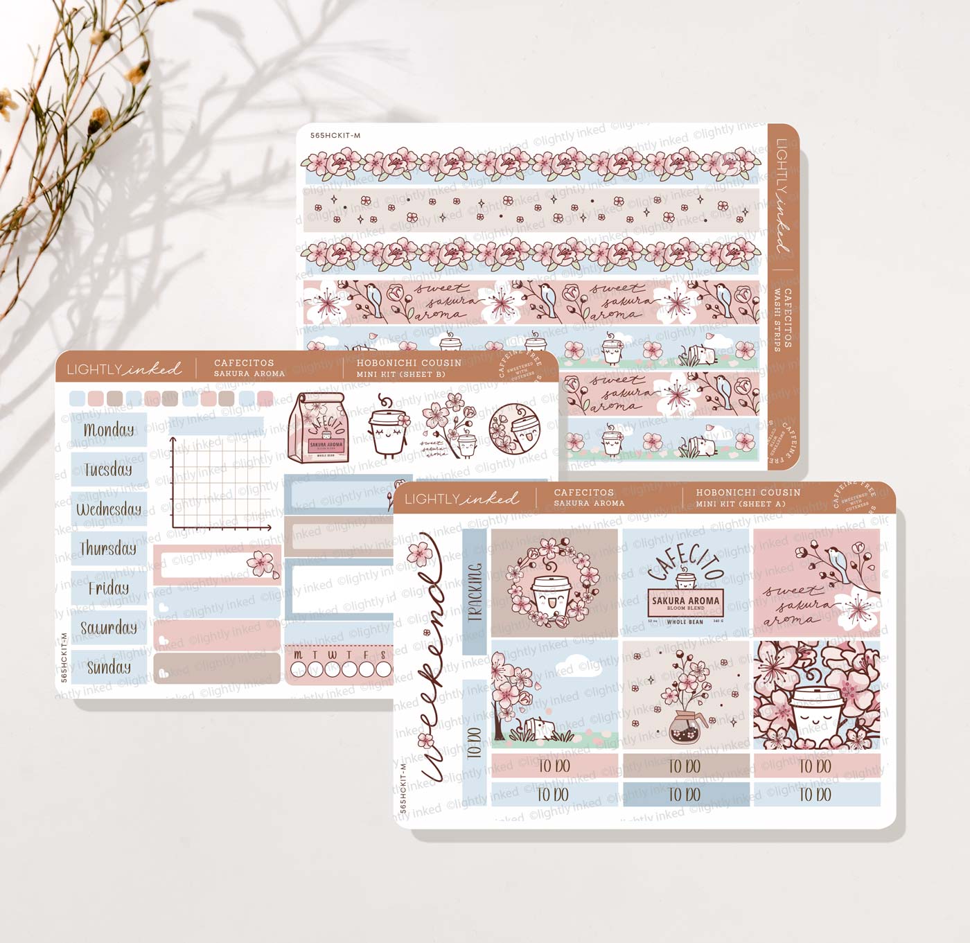 Cafecitos: Sakura Aroma | Hobonichi Cousin Mini Kit