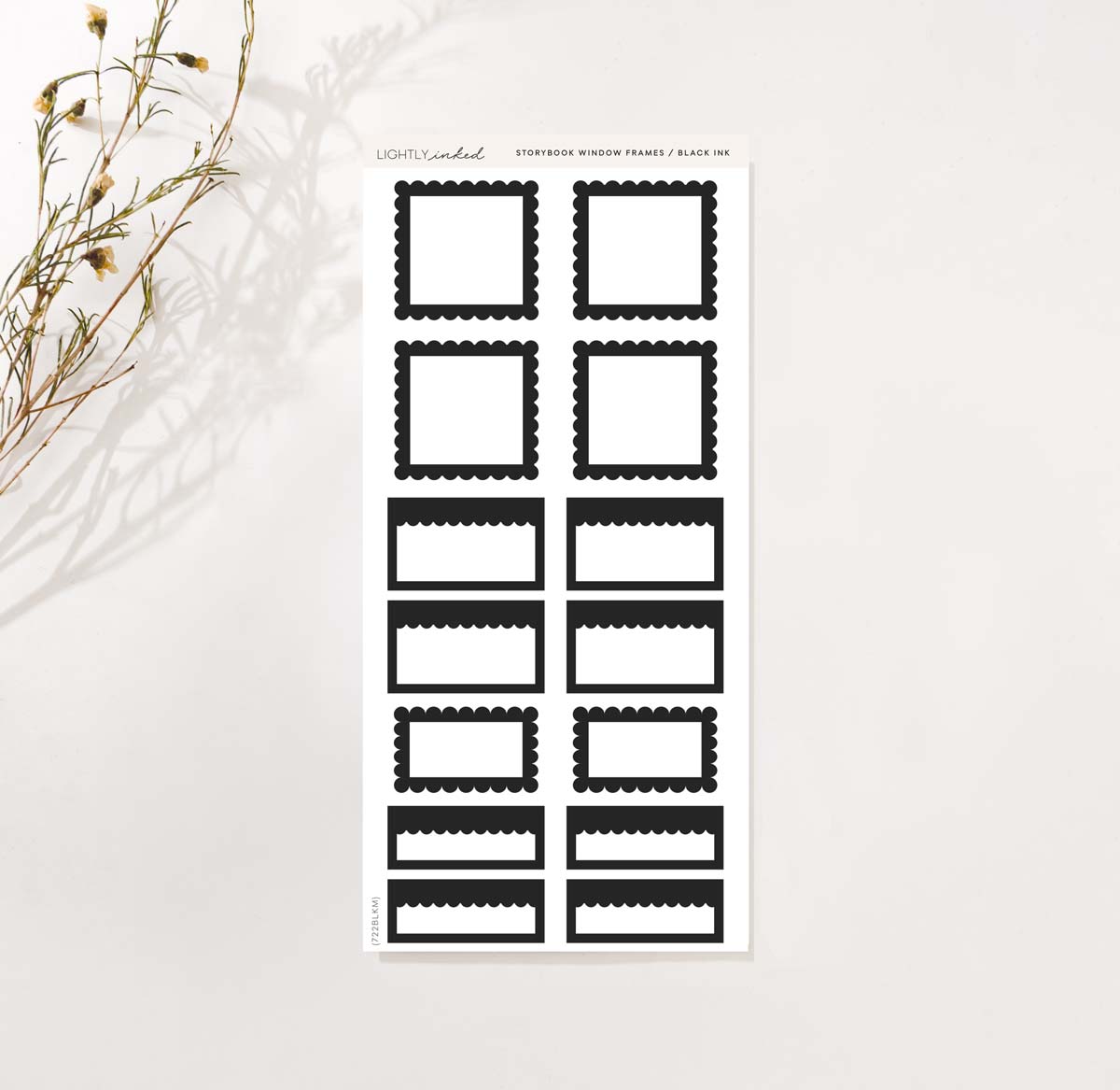 Story Book Windows | Black Ink