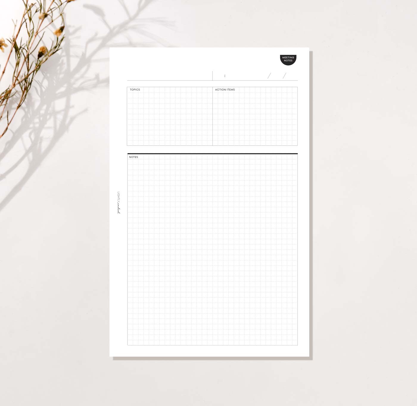 BRAIN DUMP Planner Inserts - Grid Duo