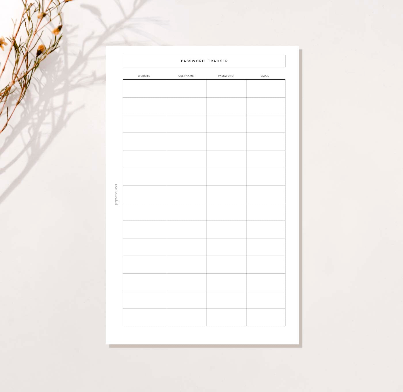 Password Tracker
