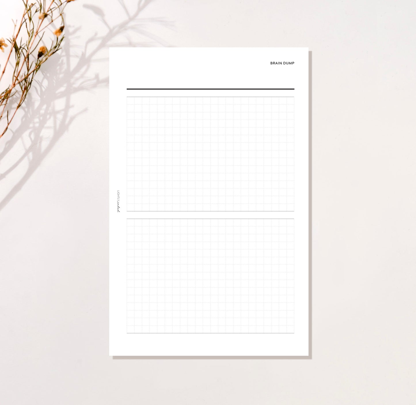 BRAIN DUMP Planner Inserts - Grid Duo