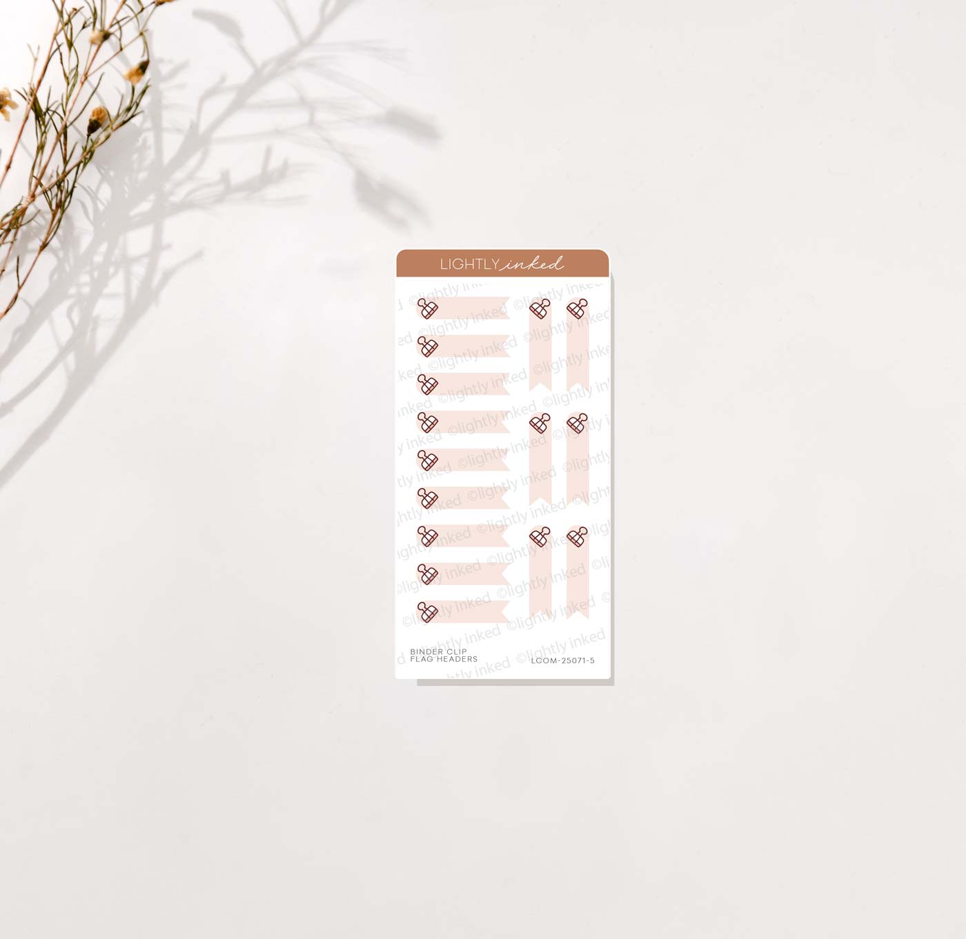 Planner Vibes-Binder Clip Flag Headers
