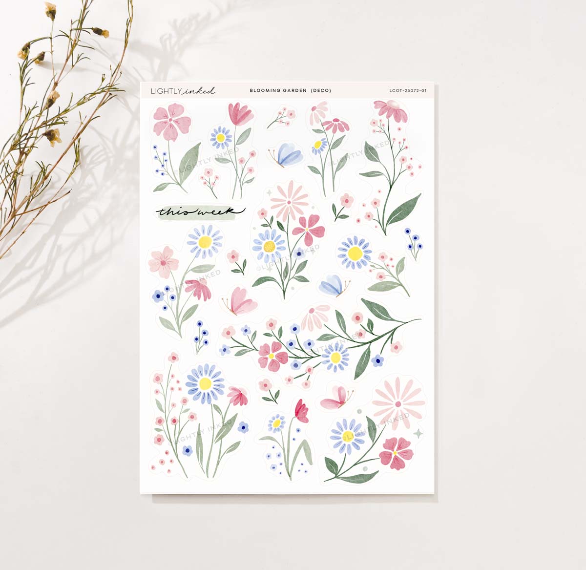 Blooming Garden- Deco Sheet