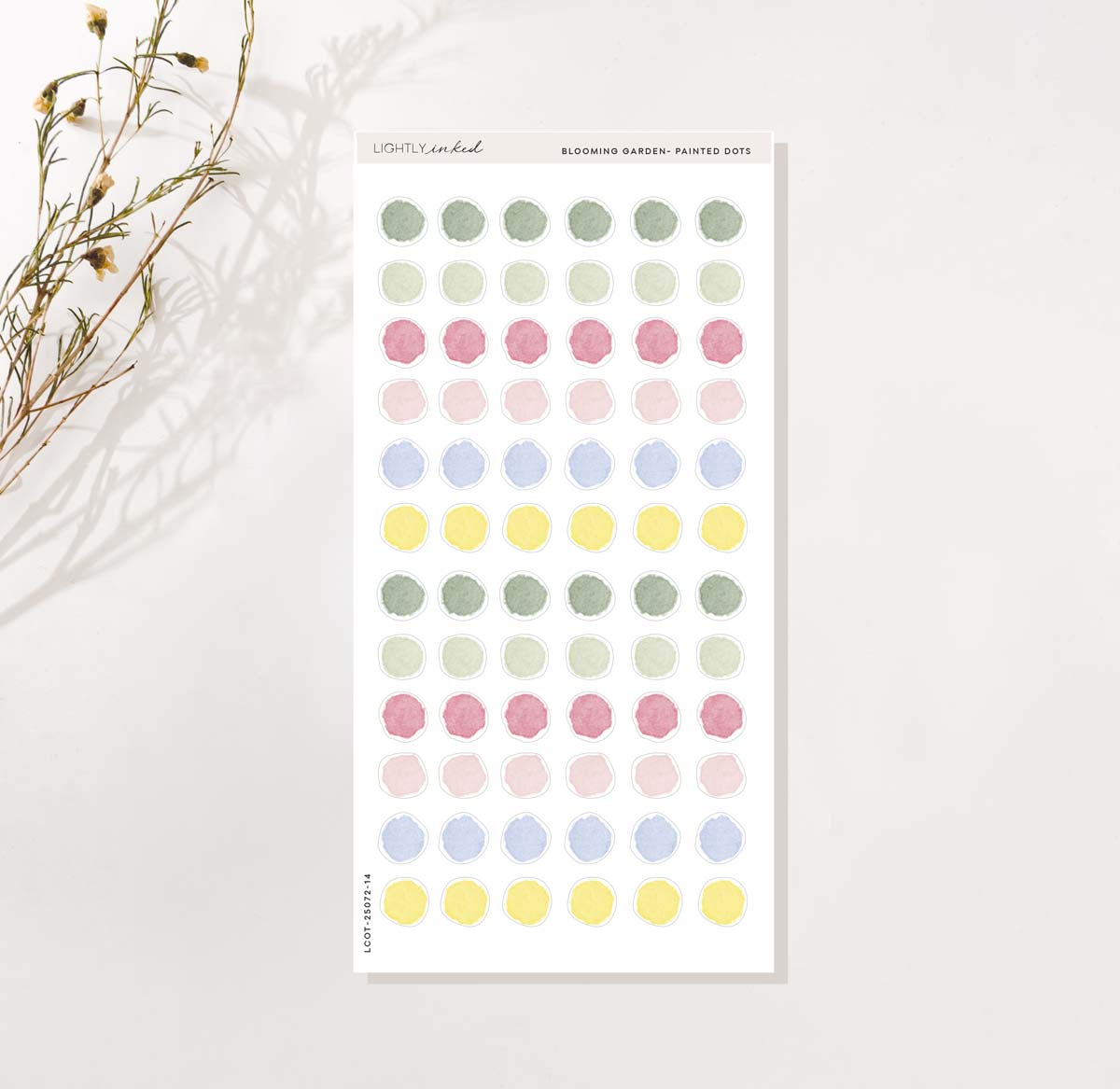 Blooming Garden- Painted Dots