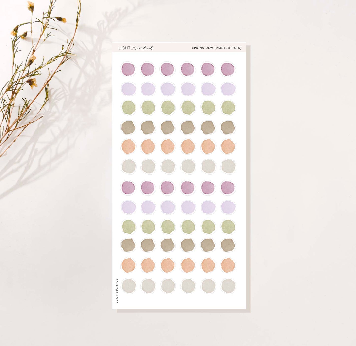 Spring Dew - Painted dots