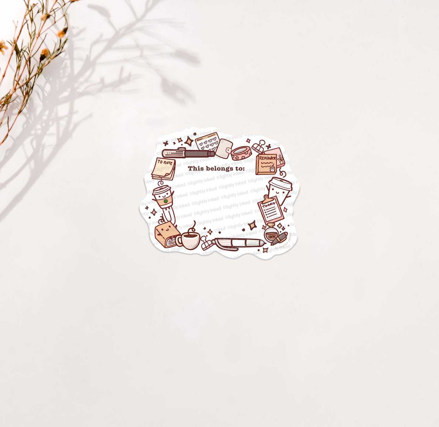 Cafecito Stationery-This Belongs to: