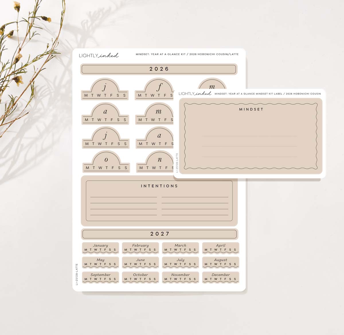 MindSet 2026- Year at a glance - Hobonichi Cousin