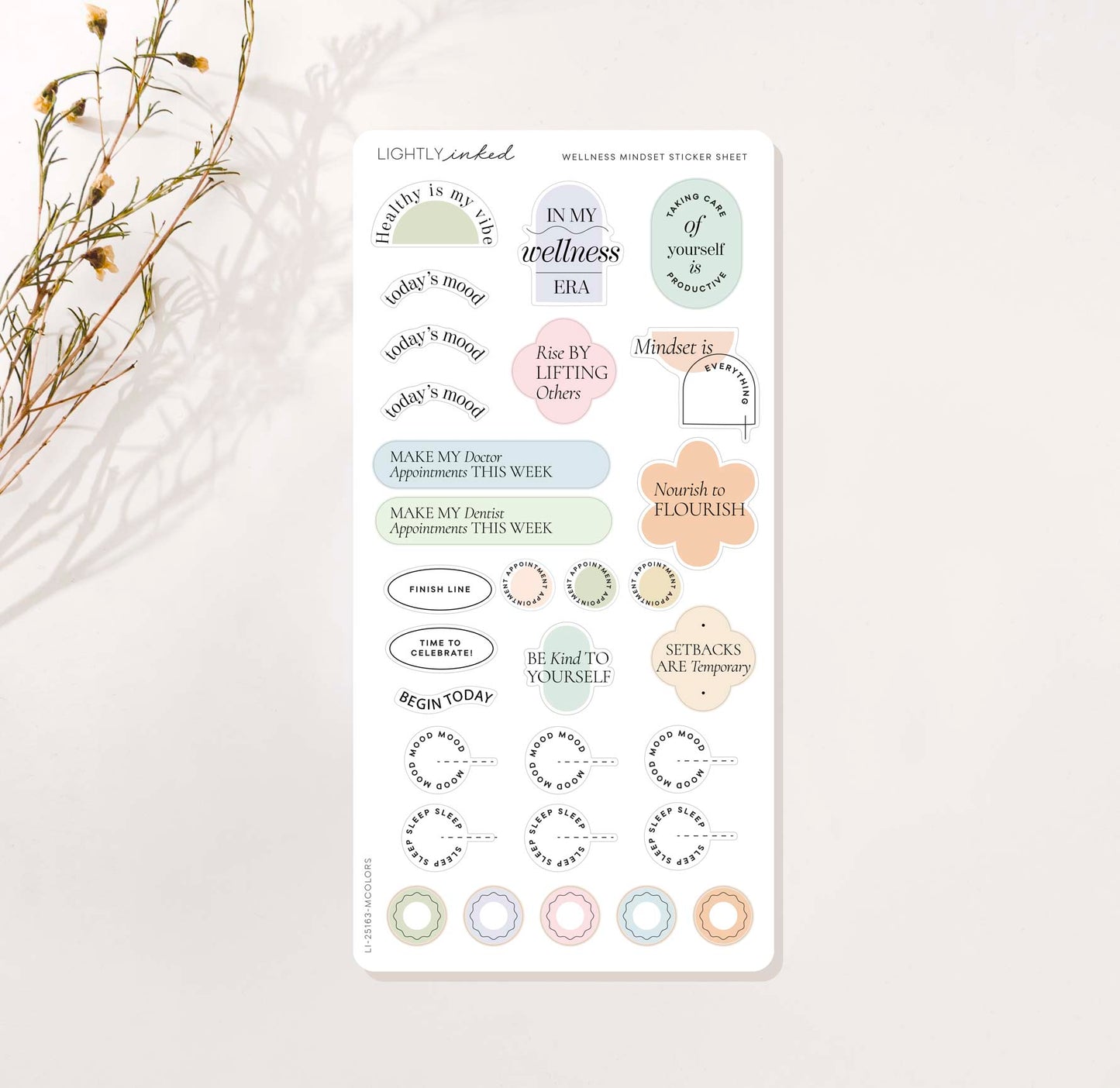 Wellness Mindset Sticker Sheet