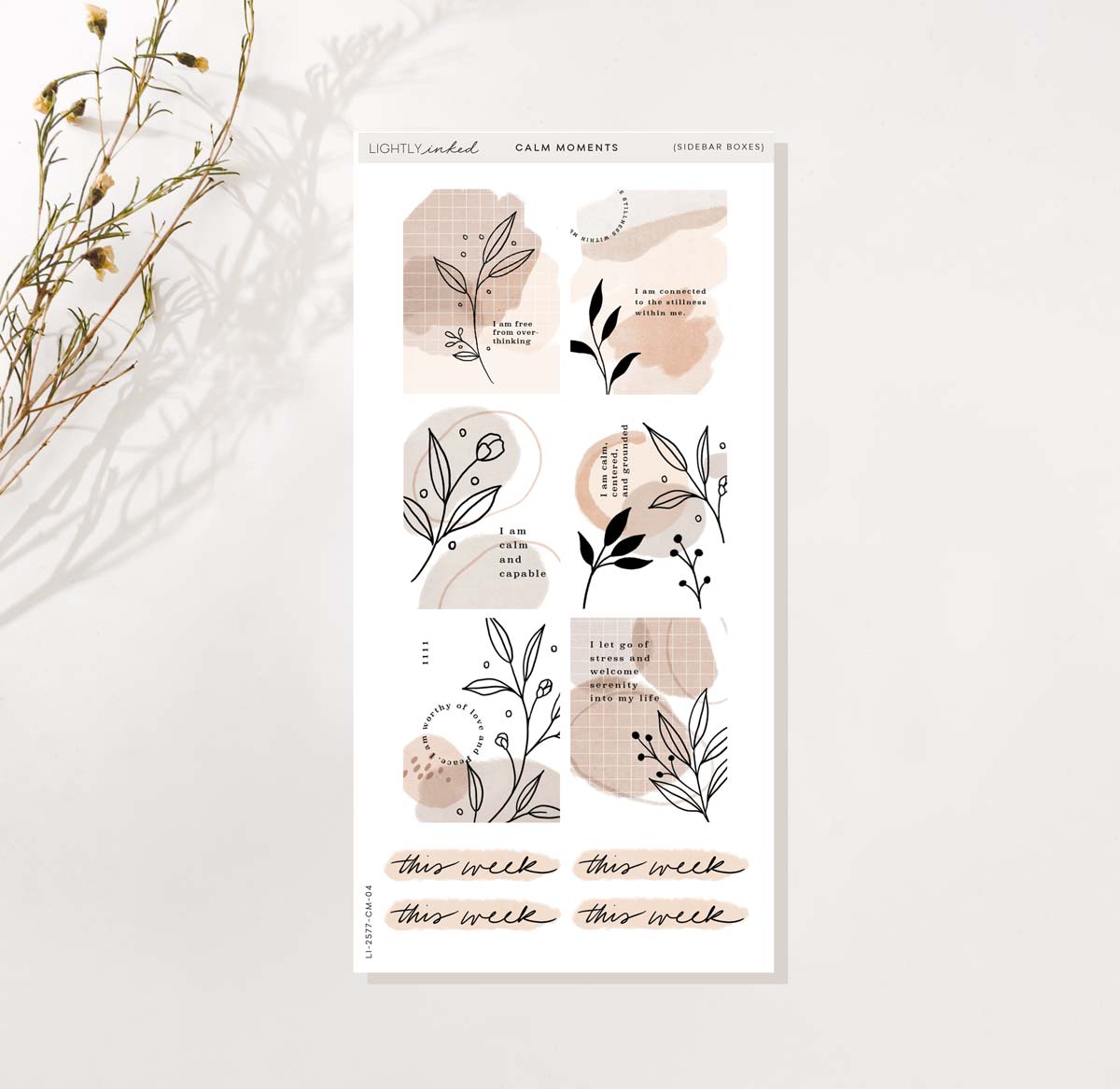 Calm Moments Collection-Side Bar Boxes