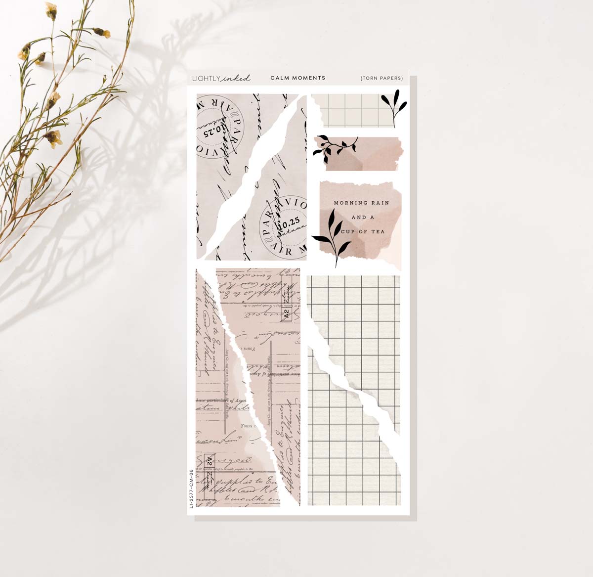 Calm Moments Collection-Torn Papers