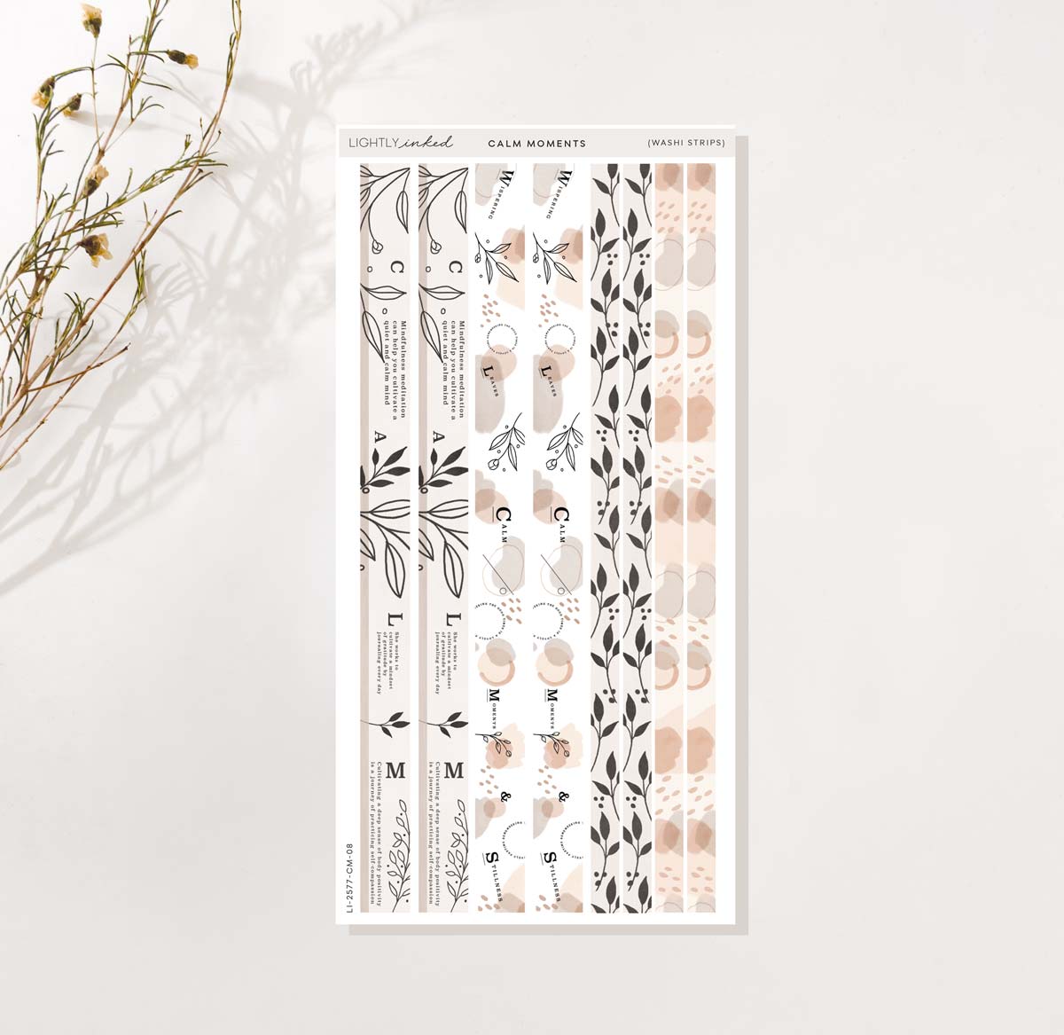 Calm Moments Collection-Washi Strips