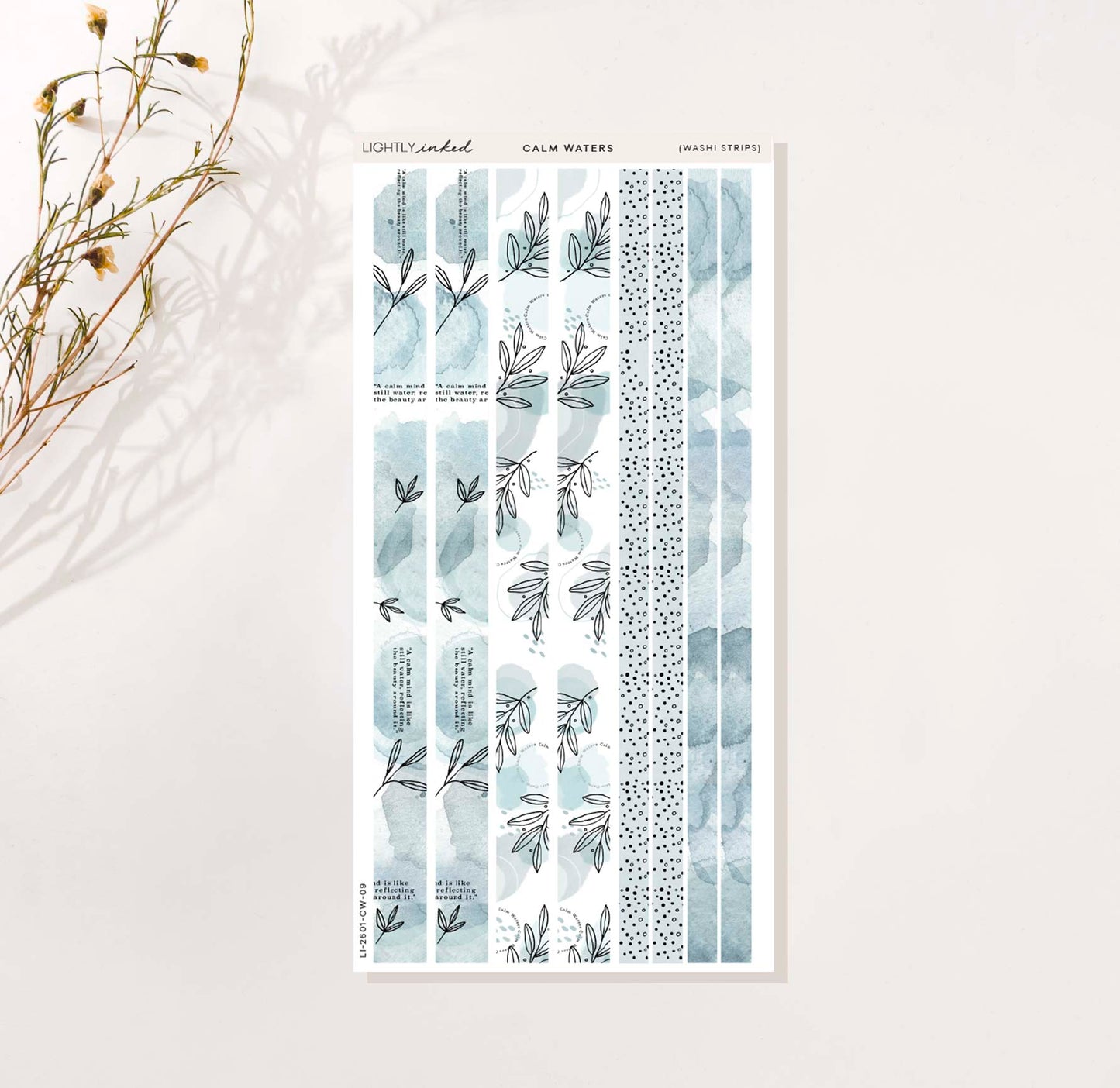Calm Waters Collection- Washi Strips