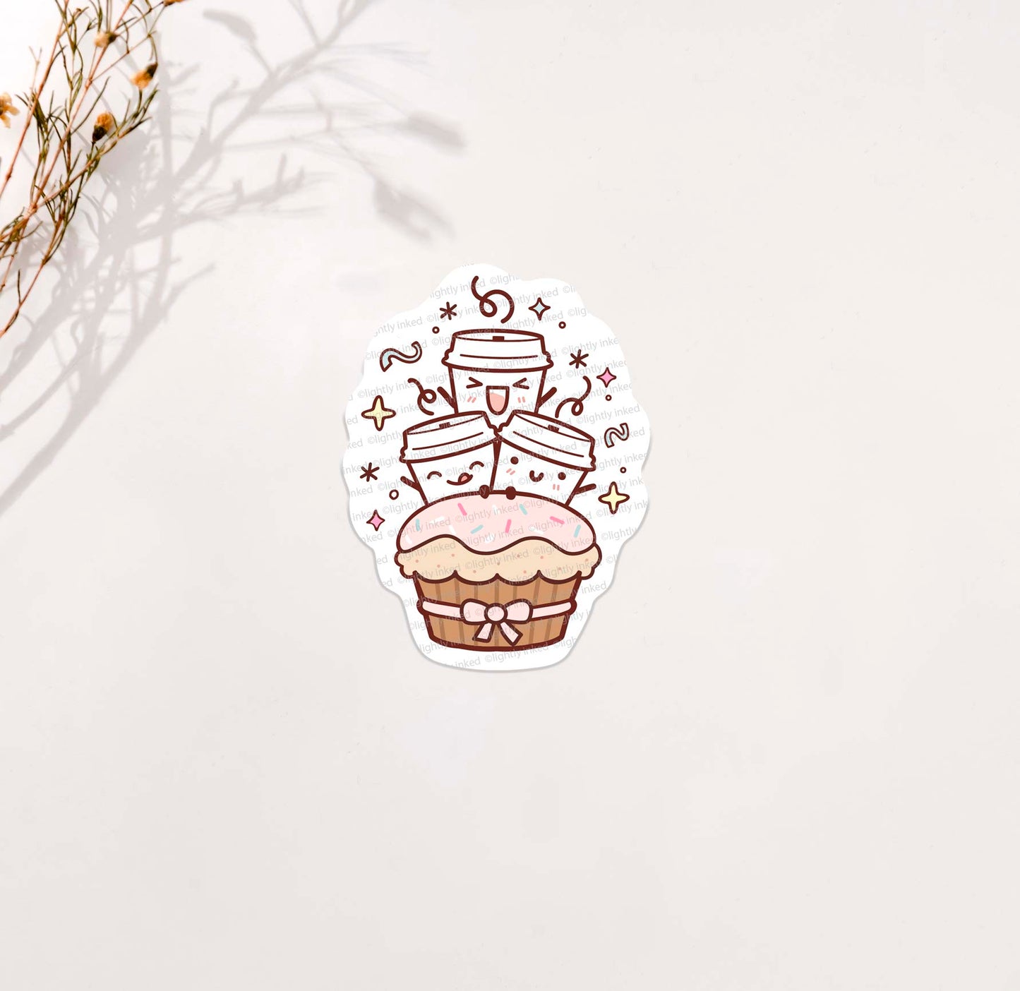 Celebrating Cafecitos on a cupcake