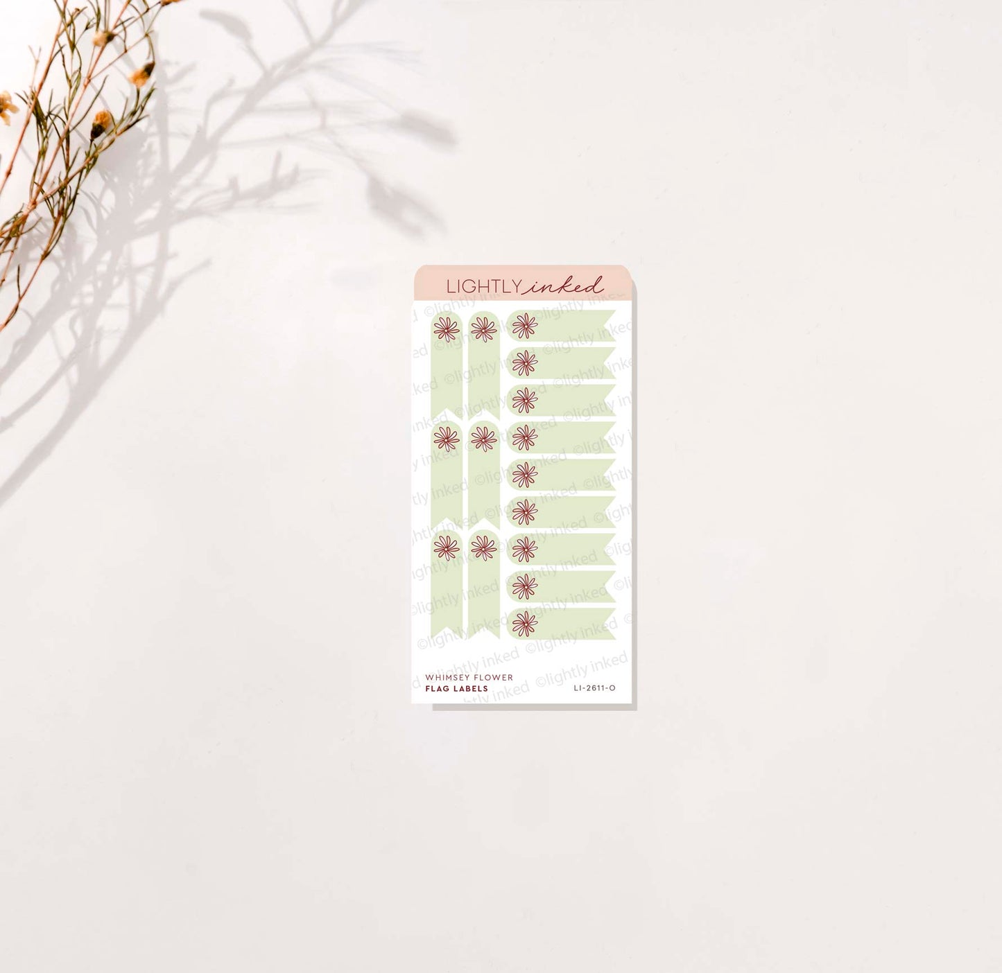 Whimsy Flower-Flag Labels