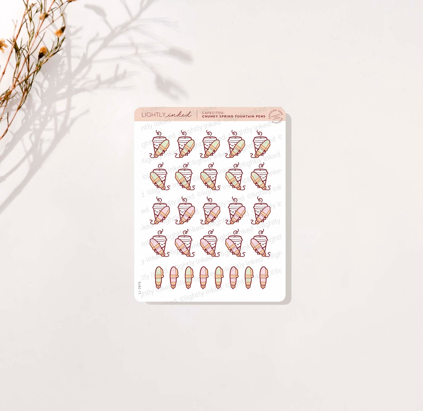 Cafecitos: Chunky Spring Fountain Pens