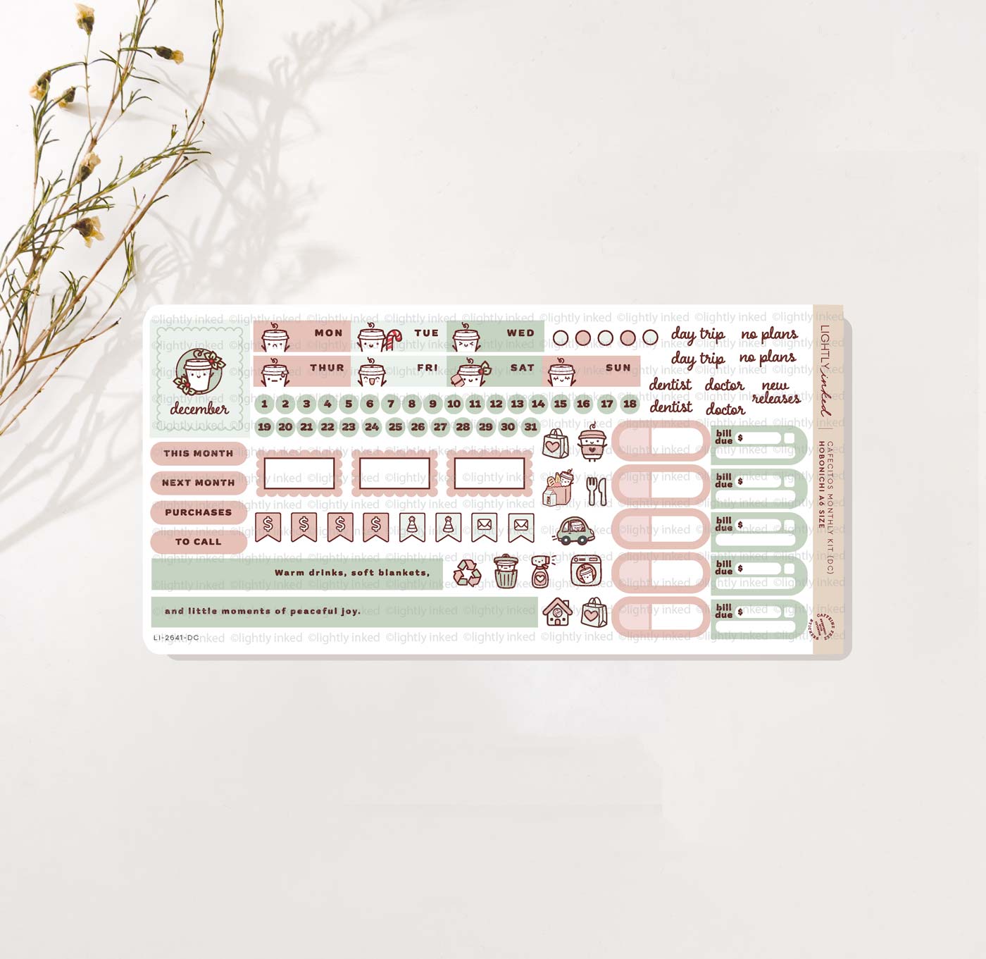 Cafecitos A6 Monthly Kits