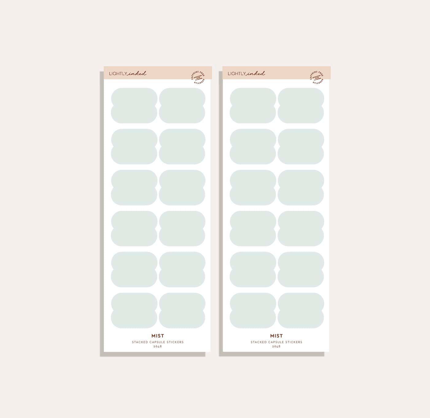 Stacked Capsule Sticker Set