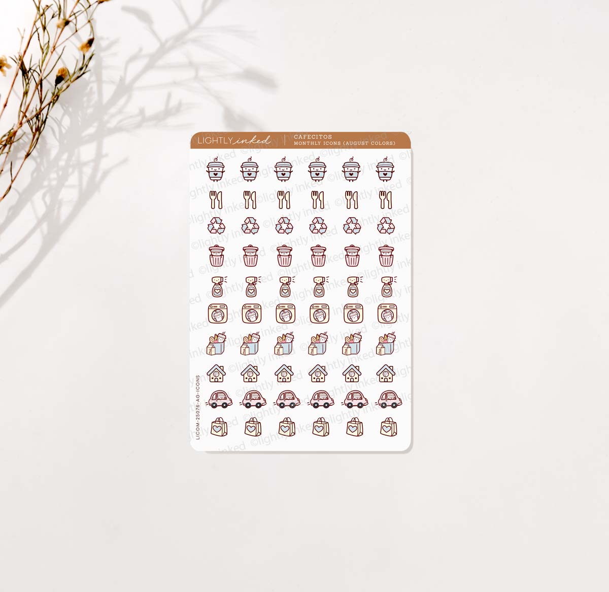 Cafecitos Monthly Icons (Add Ons)