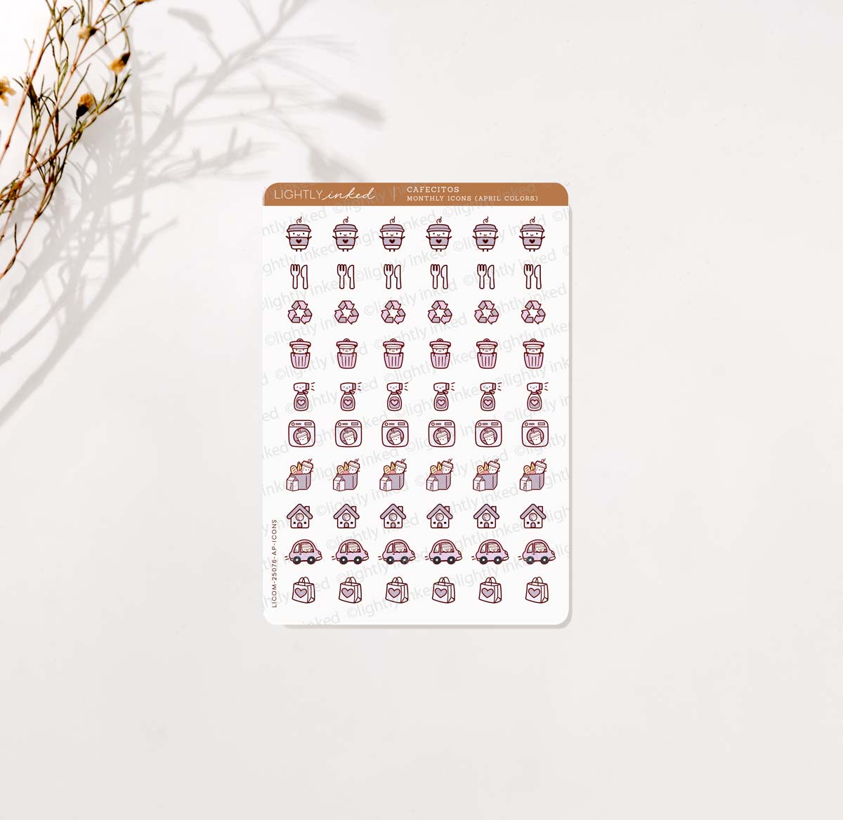 Cafecitos Monthly Icons (Add Ons)