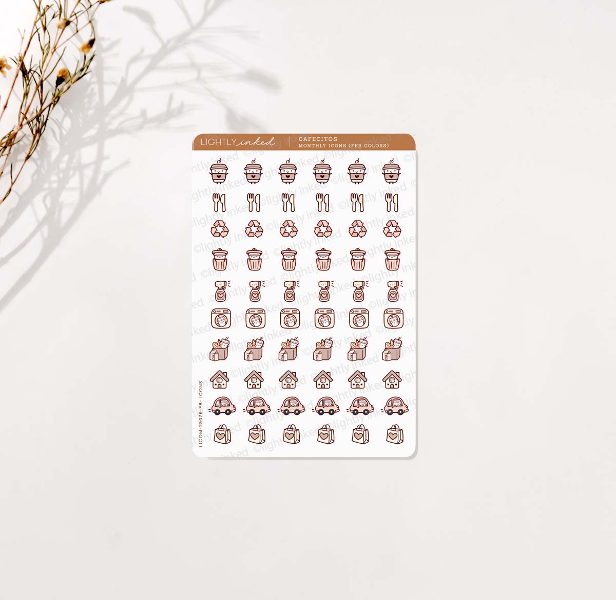 Cafecitos Monthly Icons (Add Ons)