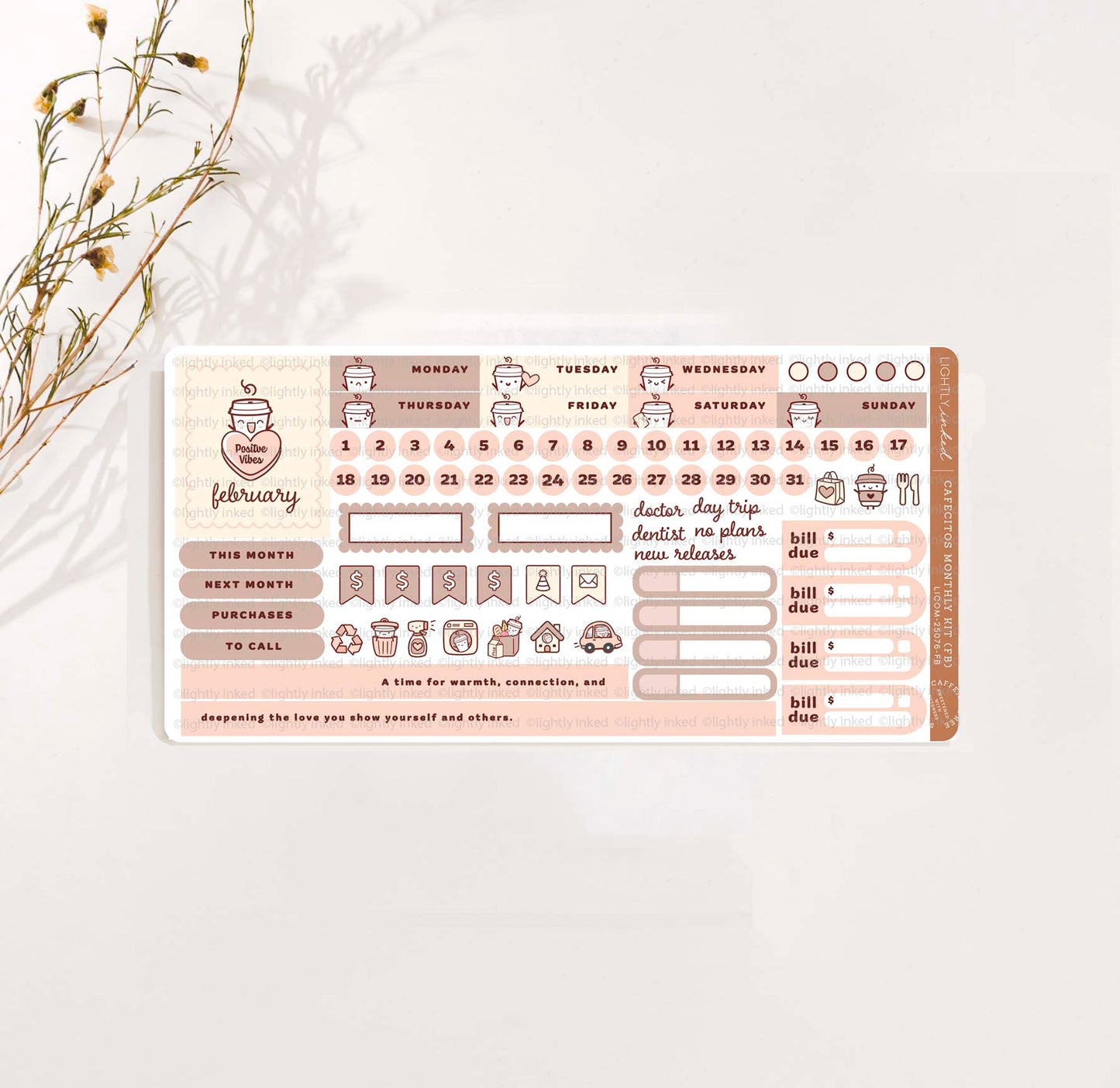 Cafecitos Monthly Kit- February