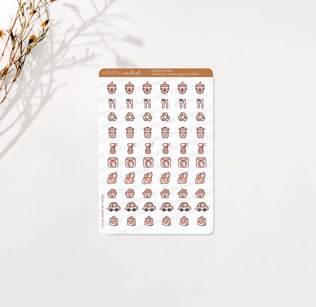 Cafecitos Monthly Icons (Add Ons)