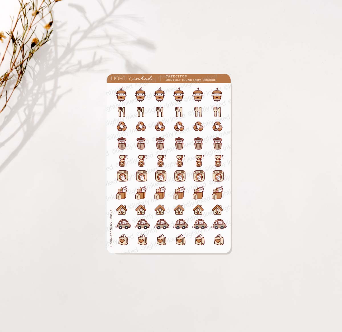 Cafecitos Monthly Icons (Add Ons)