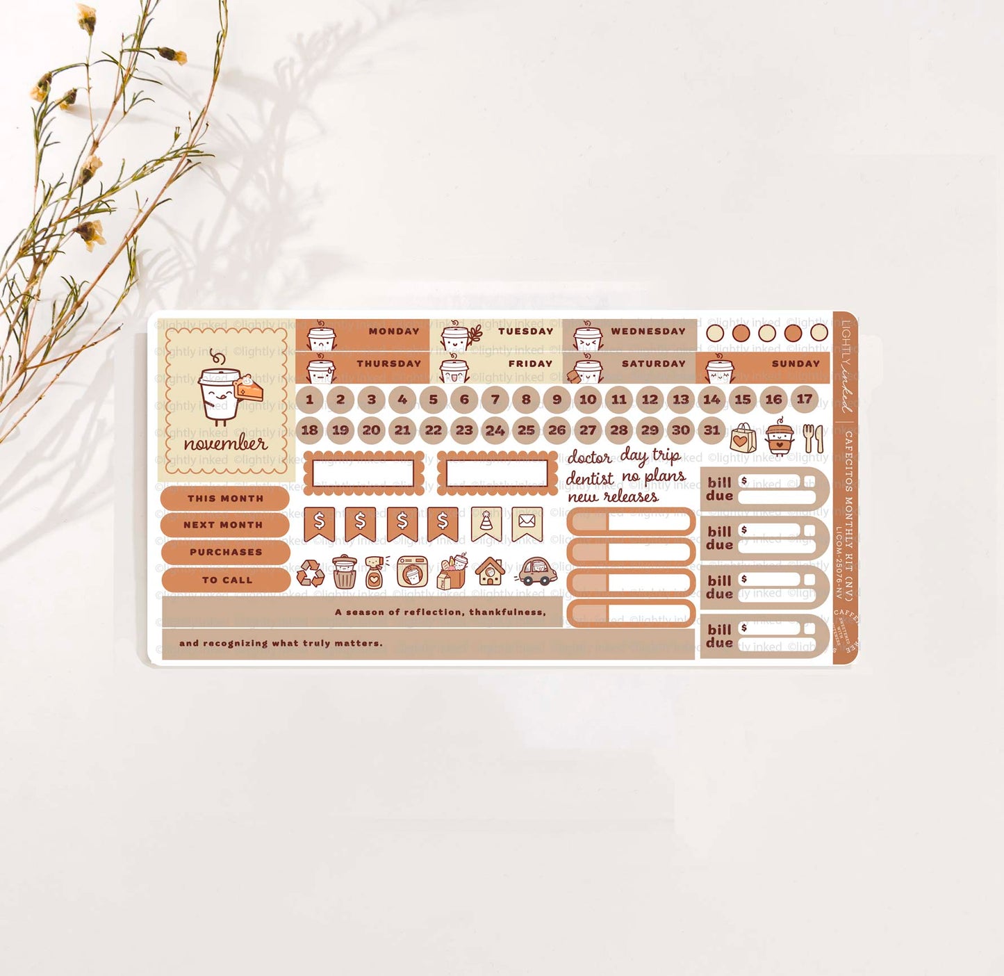 Cafecitos Monthly Kit- November