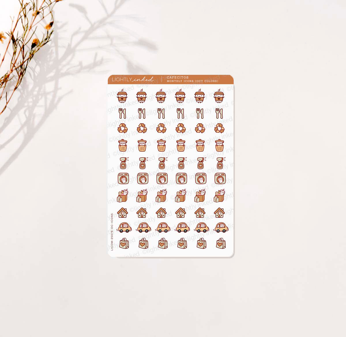 Cafecitos Monthly Icons (Add Ons)