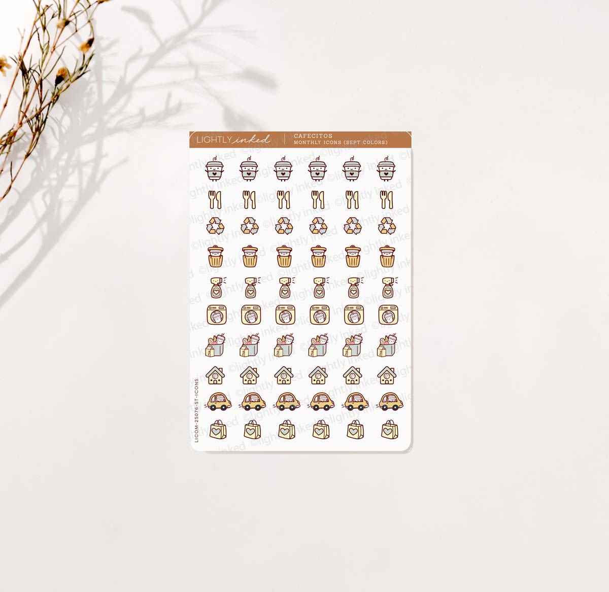 Cafecitos Monthly Icons (Add Ons)