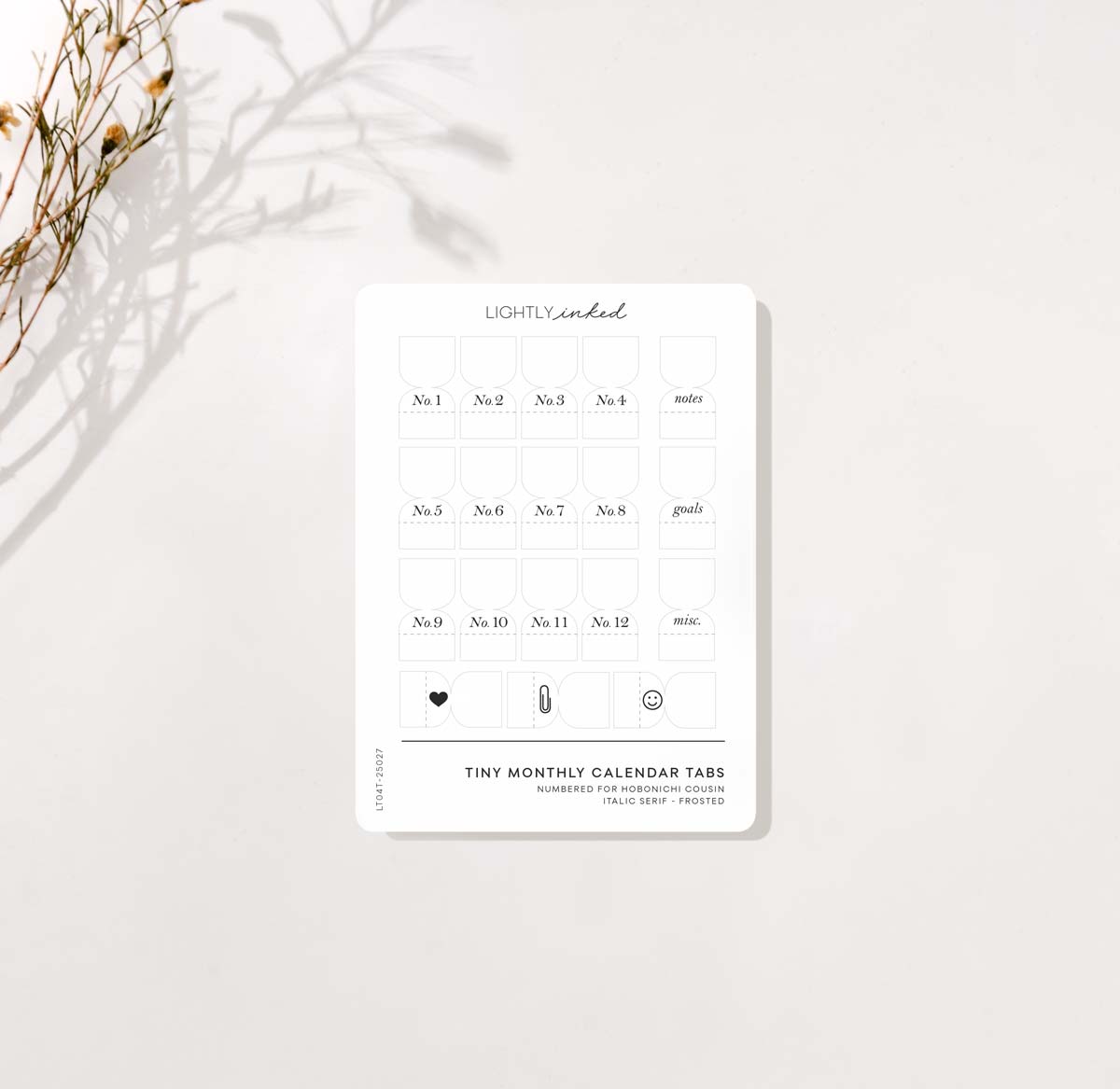 hobonichi-cousin-tiny-monthly-calendar-tabs-numbered-lightly-inked for Free Printable Monthly Planner Tabs Hobonichi Cousin - TINY MONTHLY CALENDAR TABS - Numbered – Lightly Inked for Free Printable Monthly Planner Tabs