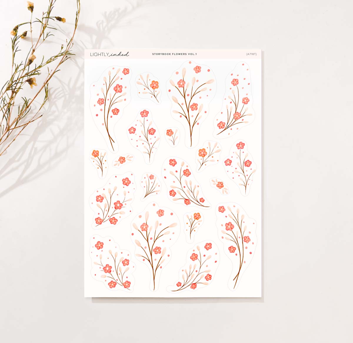 Story Book Flowers Vol. 1 | Deco - Sheet A