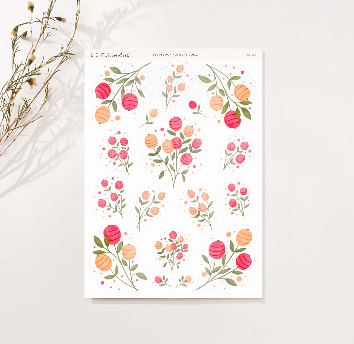 Story Book Flowers Vol. 2 | Deco - Sheet A