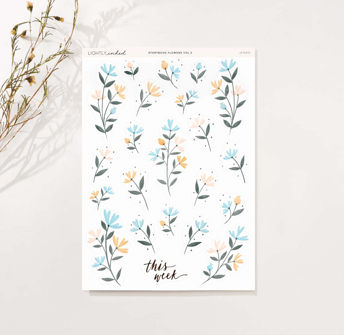Story Book Flowers Vol. 3 | Deco - Sheet A