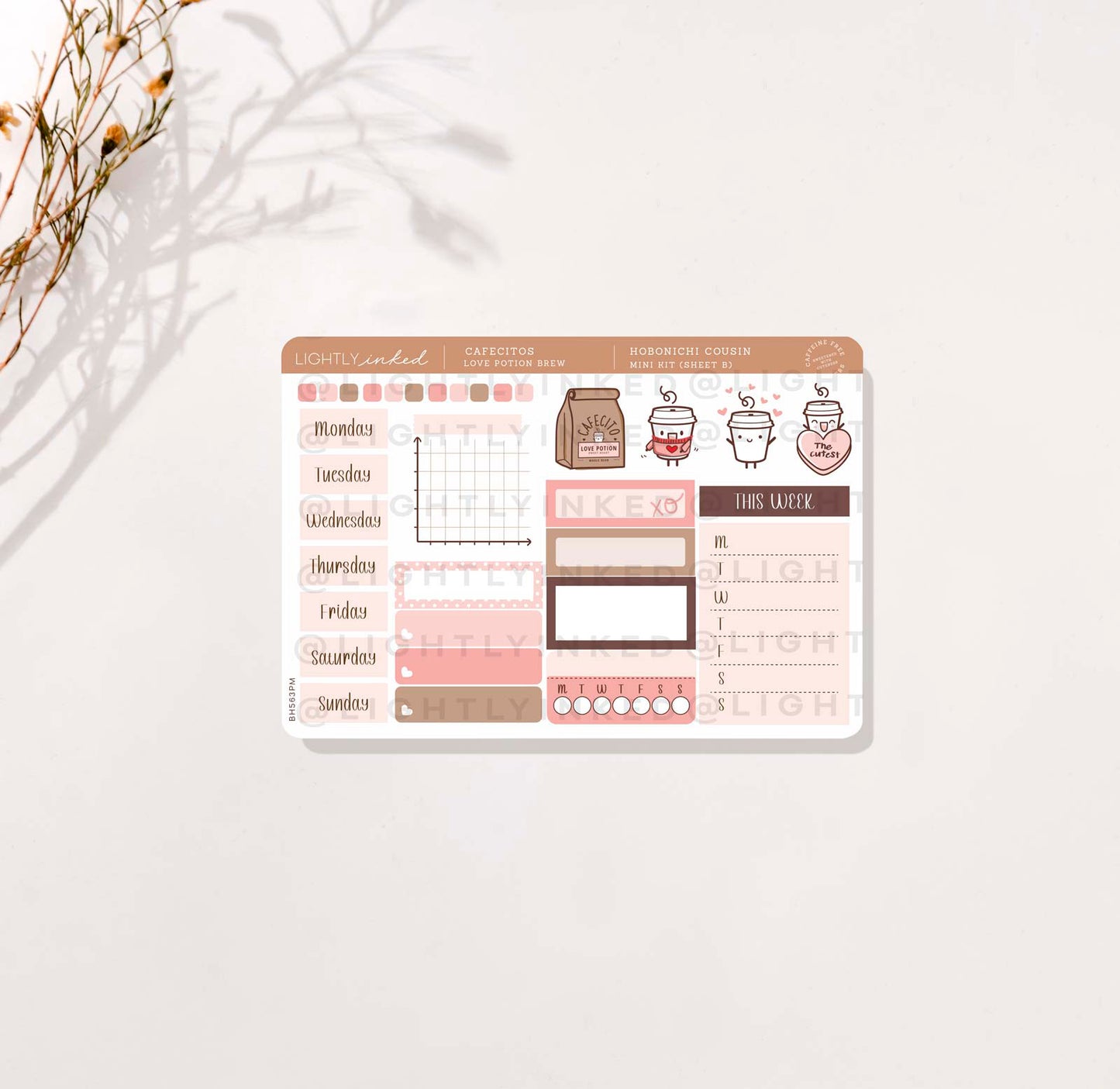 Cafecitos: Love Potion Brew | Hobonichi Cousin Mini Kit