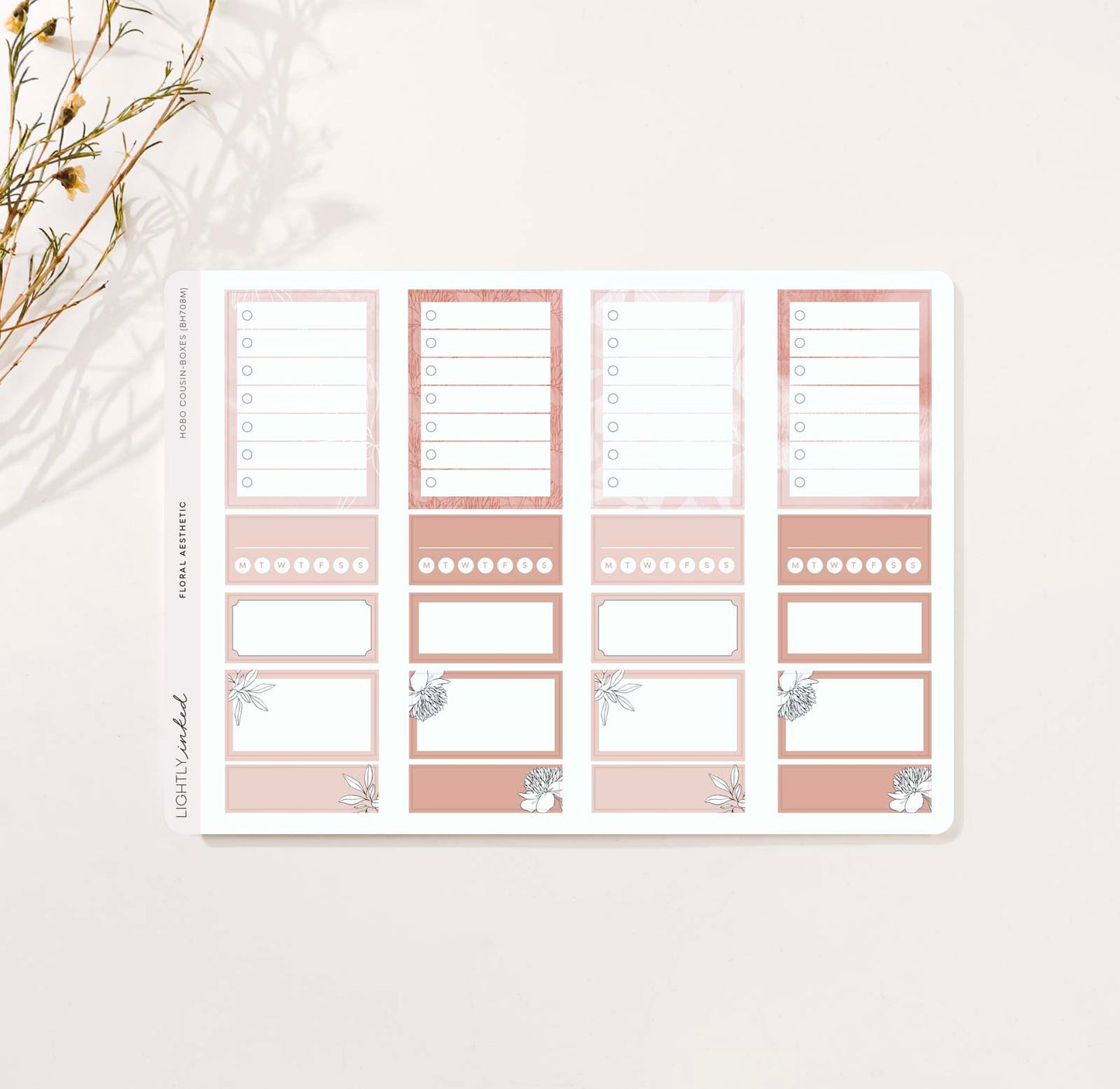 Hobonichi Cousin - Floral Aesthetic Bundle