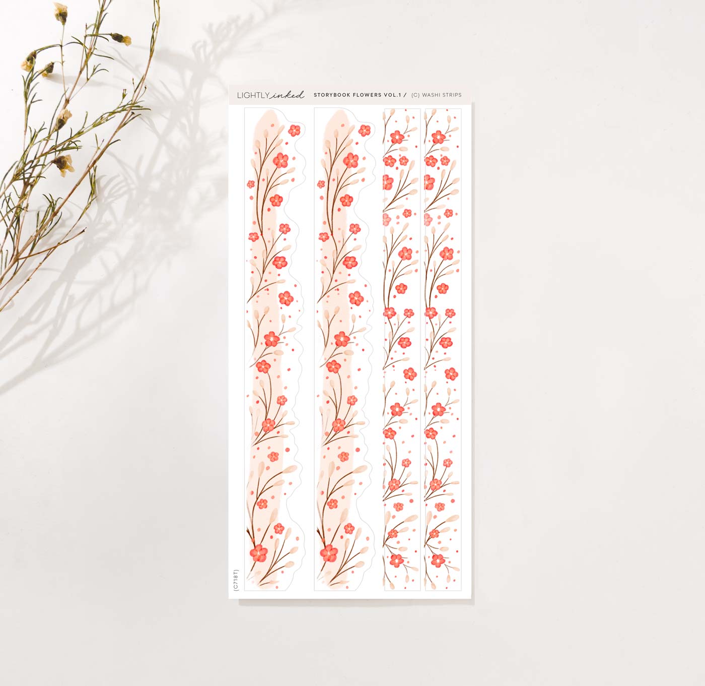 Storybook Flowers Vol. 1 | Washi - Sheet C