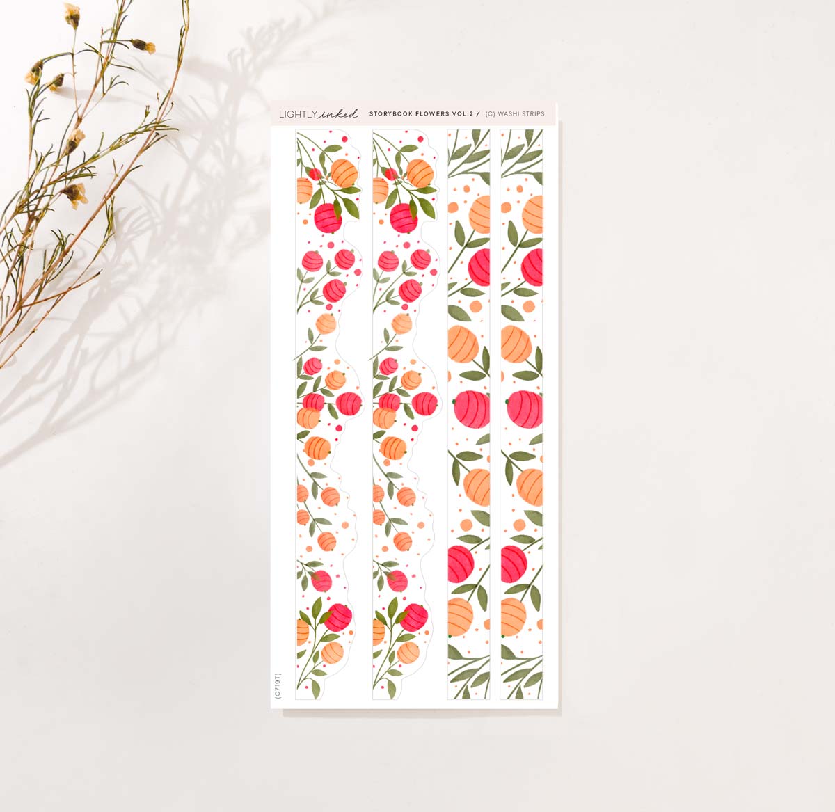 Storybook Flowers Vol. 2 | Washi - Sheet C