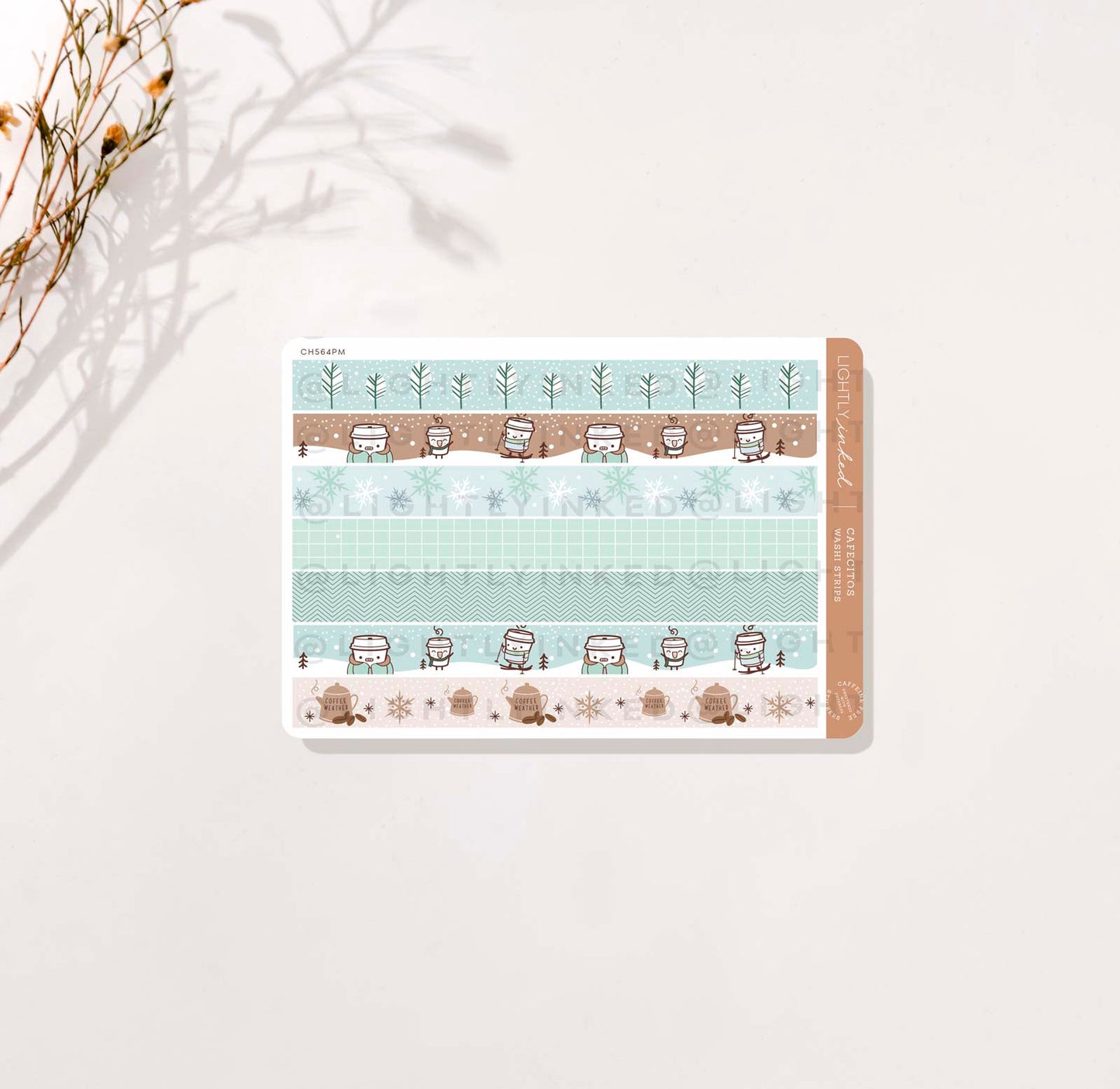 Cafecitos: Fresh Snow Day | Hobonichi Cousin Mini Kit