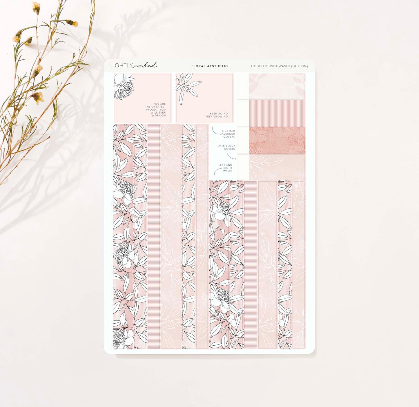 Hobonichi Cousin - Floral Aesthetic Bundle