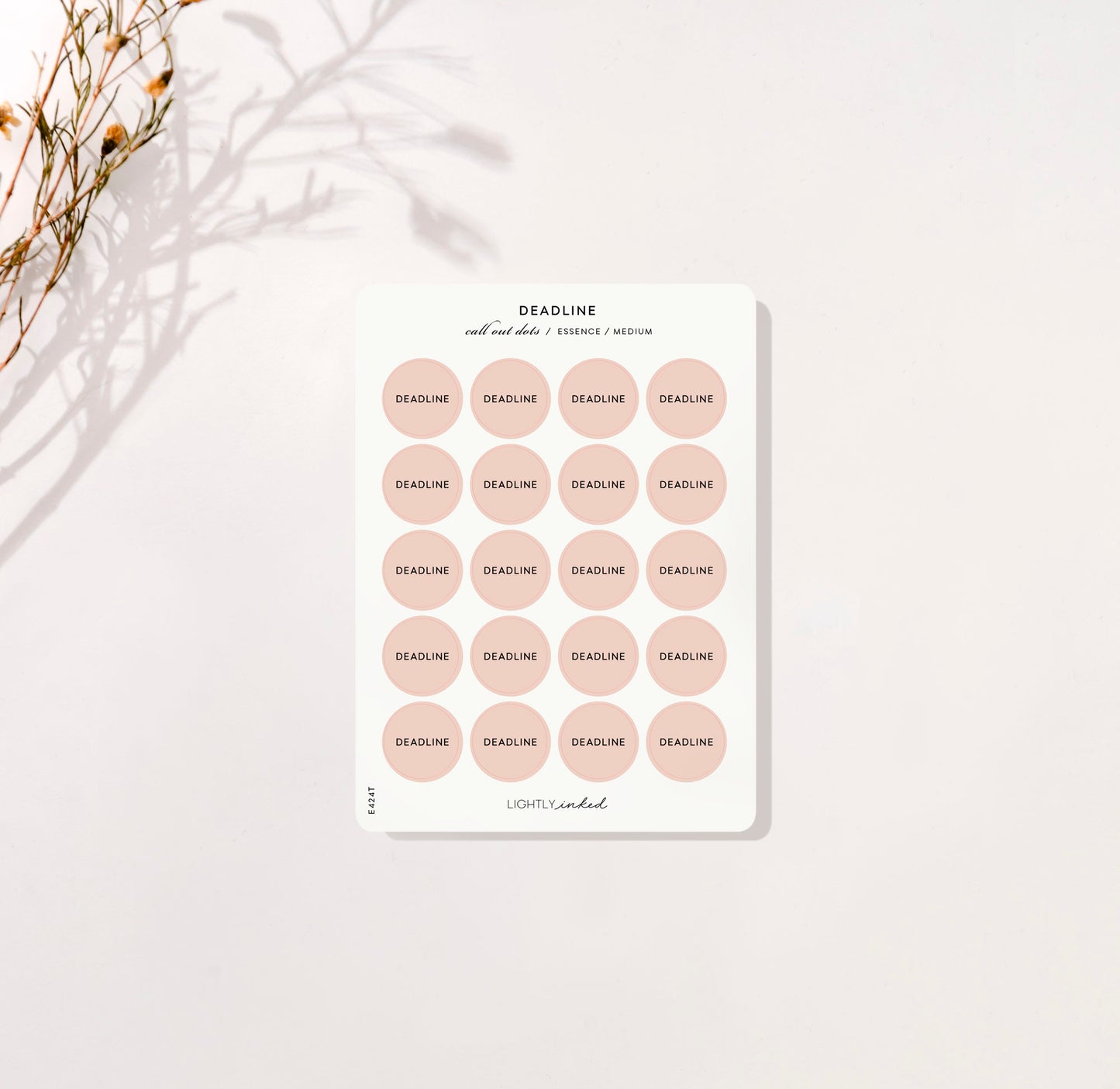 Call out dots - Deadline