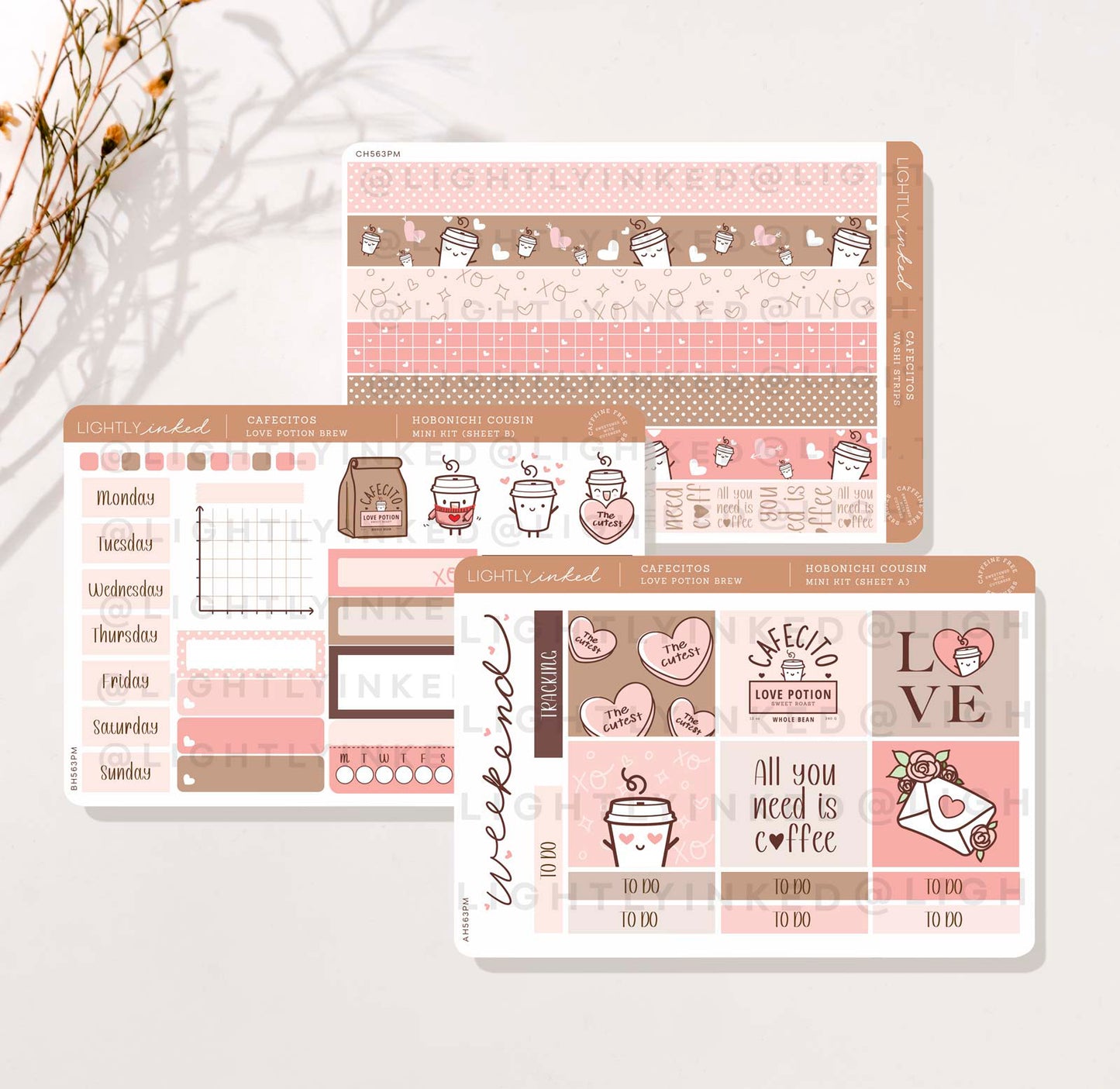 Cafecitos: Love Potion Brew | Hobonichi Cousin Mini Kit
