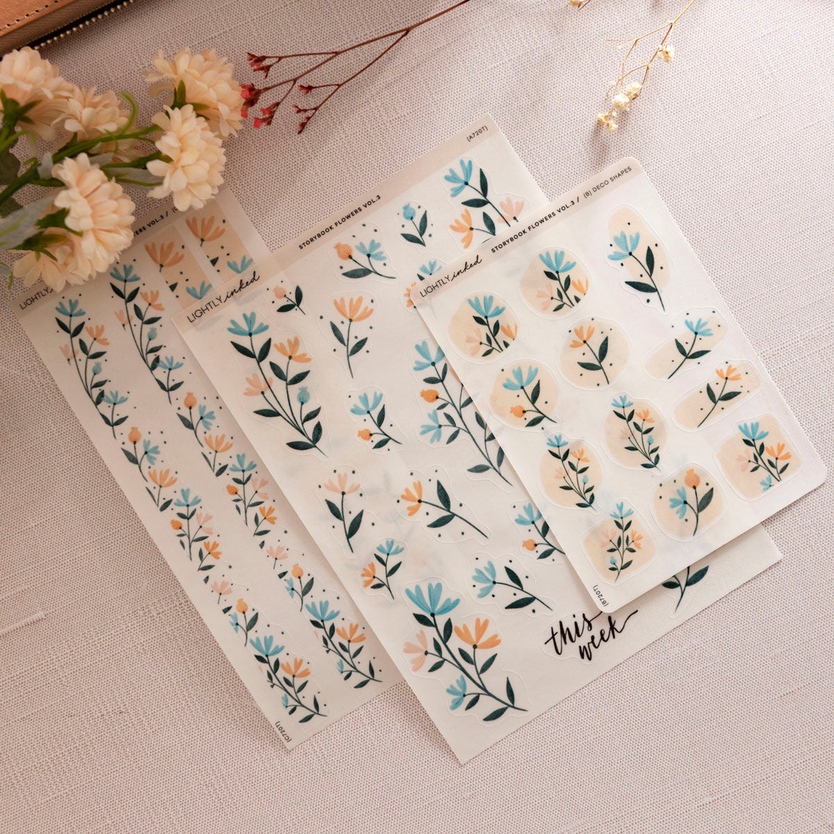 Story Book Flowers Vol. 3 | Deco - Sheet A
