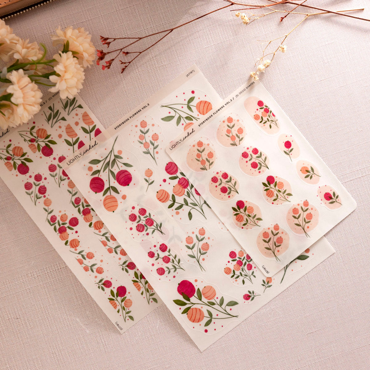 Story Book Flowers Vol. 2 | Deco - Sheet A