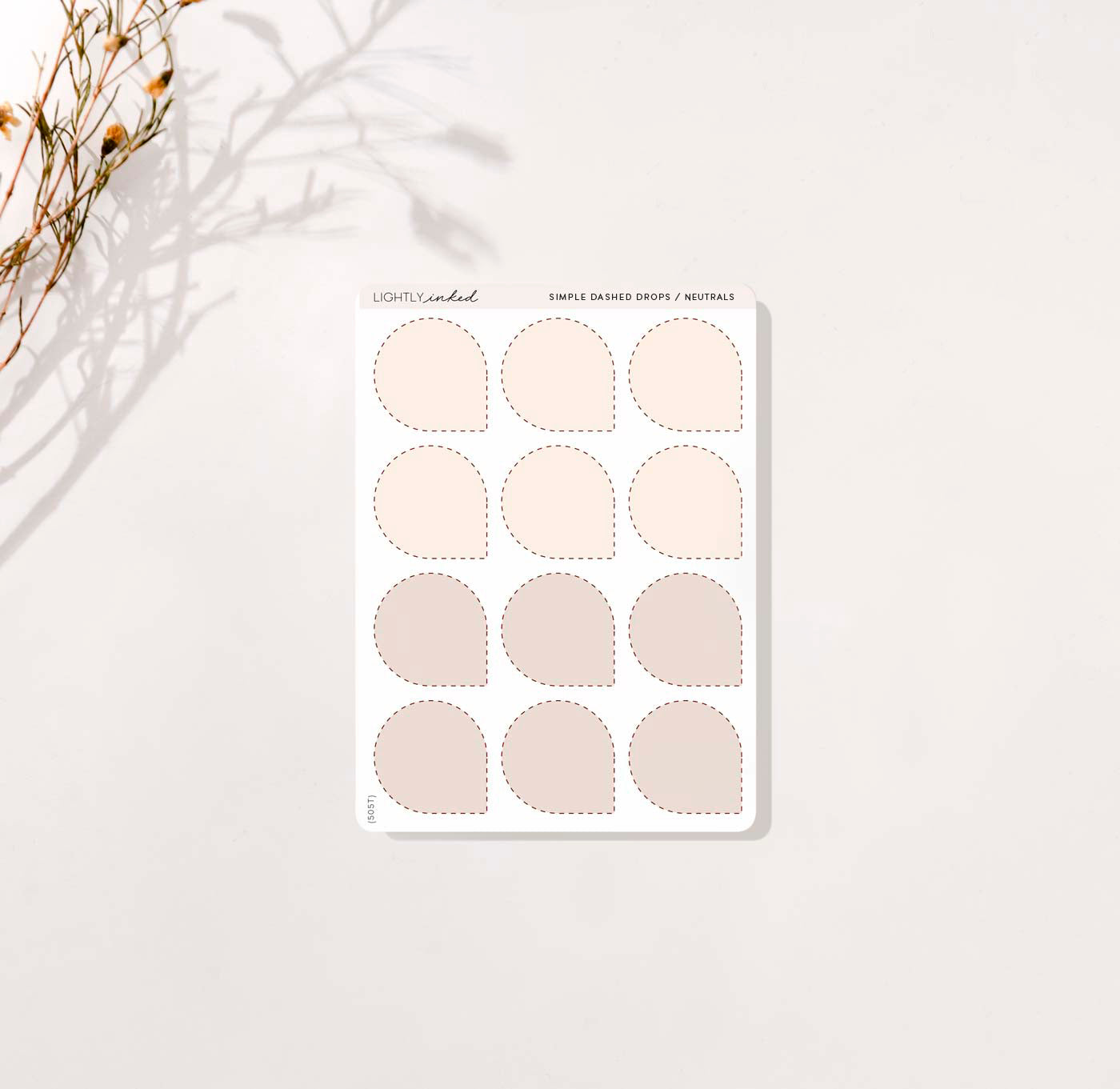 Simple Dashed Drops / Neutrals