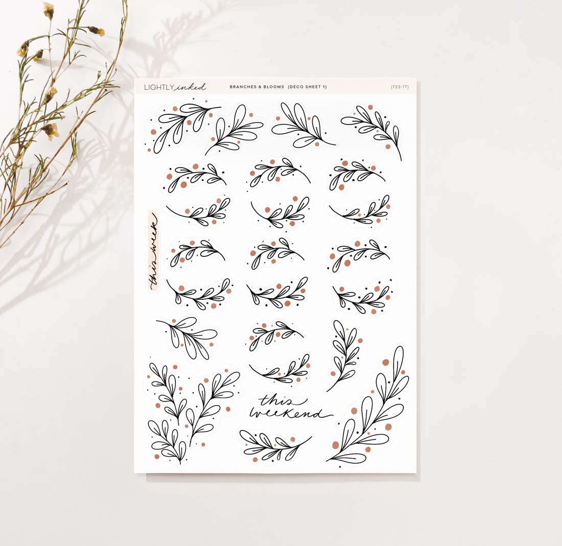 Branches and Blooms Deco Sheet 1