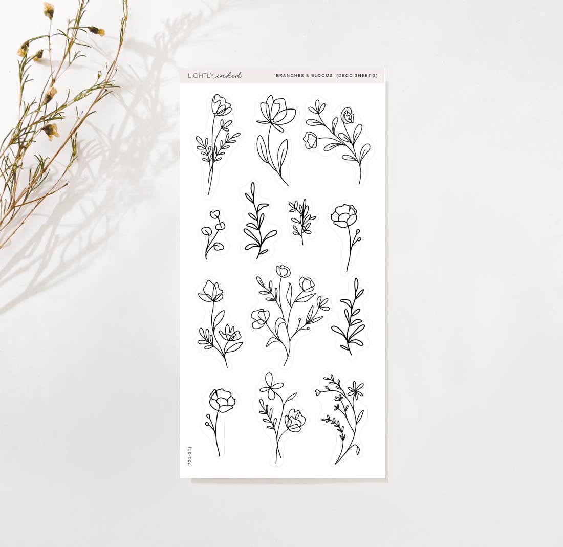 Branches and Blooms Deco Sheet 3