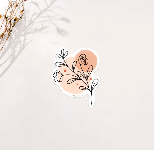 Circles and Blooms Sticker